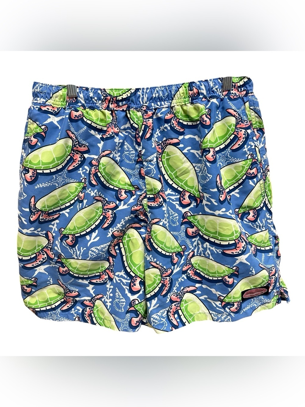 Vineyard Vines men’s swim trunks board shorts turtle print large